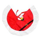 Saia Para Árvore Em Veludo Cinto Noel 110cm Decoração De Natal