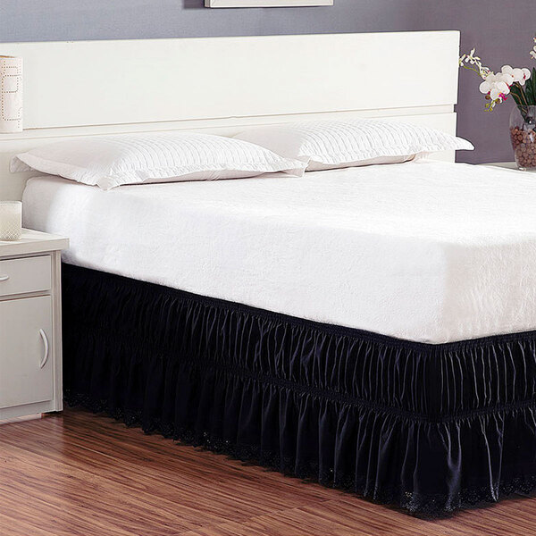 Saia Para Box Preta Ultrassônico Queen Size