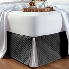Saia Para Cama Box Dual Color Preto/branco King Dupla Face -
