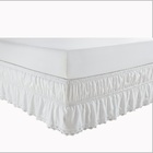 Saia Para Cama Box Solteiro Eva - Branco