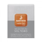 Saia Para Cama Box Solteiro Lisa Veste Fácil  Clean Santista