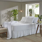 Saia Para Cama Box Solteiro Lisa Veste Fácil  Clean Santista