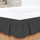 Saia Para Cama Queen Size Preta Tecido Microfibra 170 Fios