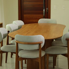 Sala  De Jantar 2,40m Com 8 Cadeiras Lais - Requinte Salas