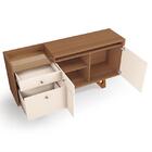 Sala De Estar Block Com Estante Home, Buffet Aparador, Crista