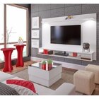 Sala De Estar Com Painel Para Tv Até 60 Polegadas, Mesa De Ce