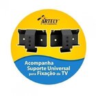 Sala De Estar Com Rack Com Painel Para Tv Até 47 Polegadas E