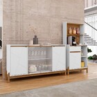 Sala De Estar Completa Bahrein 5 Portas 1 Gaveta 2 Peças Bran