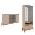 Sala De Estar Completa Bahrein 6 Portas 1 Gaveta 2 Peças Off