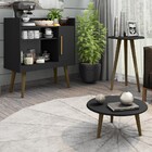 Sala De Estar Completa Café Ii Preto Fosco - Bechara