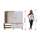 Sala De Estar Completa Com Estante, Buffet E Mesa De Centro