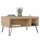 Sala De Estar Completa Com Rack E Mesa De Centro Liberty Carv