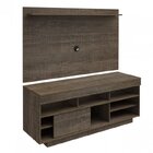 Sala De Estar Completa Com Rack, Painel, Mesa De Centro E Mes