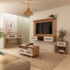 Sala De Estar Completa Decor Para Tv Até 75 Polegadas 2 Porta