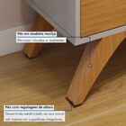 Sala De Estar Completa Granada 3 Portas 1 Gaveta 100% Mdf Nat