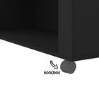 Sala De Estar Completa Para Tv Até 32 Polegadas Cristal Preto