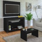 Sala De Estar Completa Para Tv Até 32 Polegadas Cristal Preto