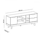 Sala De Estar Completa Para Tv Até 60 Polegadas Michigan 1 Po