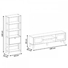 Sala De Estar Completa Para Tv Até 75 Polegadas Charlotte 3 P