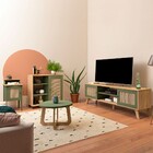 Sala De Estar Completa Para Tv Até 75 Polegadas Charlotte 4 P