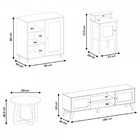 Sala De Estar Completa Para Tv Até 75 Polegadas Charlotte 4 P