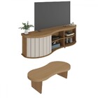 Sala De Estar Completa Para Tv Até 75 Polegadas Magnum Carval