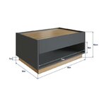 Sala De Estar Completa Rack Asti Para Tv Até 60 Polegadas Com