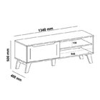 Sala De Estar Completa Rack Com Mesa De Centro E Mesa De Apoi