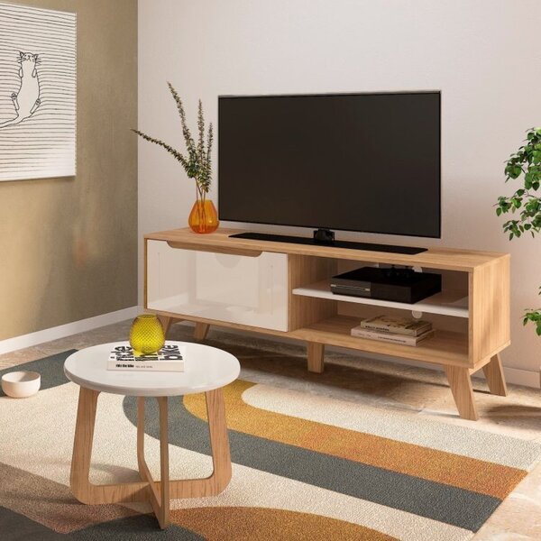 Sala De Estar Completa Rack Com Mesa De Centro Lotus Jasmin C