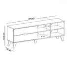 Sala De Estar Completa Verona 2 Gavetas 4 Prateleiras Cedro/o