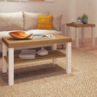 Sala De Estar Completa Zoom Carvalho/off White - Pnr Móveis