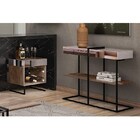 Sala De Estar Industrial Com Adega E Aparador Platinum Decor