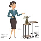 Sala De Estar Industrial Com Mesas Laterais E Aparador Platin