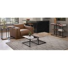 Sala De Estar Industrial Com Mesas Laterais, Mesa De Centro E