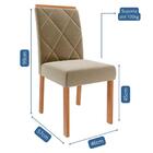 Sala De Jantar 130x80cm 4 Cadeiras Valentina/fernanda Wood Ci