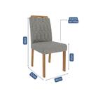 Sala De Jantar 130x80cm Tampo Mdf/vidro 4 Cadeira Cimol Agata