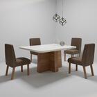 Sala De Jantar 130x90 Anne 4 Cadeiras Viena Bom Pastor