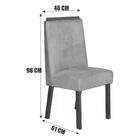 Sala De Jantar 135x135 Magic Mdf/vidro 8 Cadeiras Bom Pastor