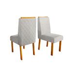 Sala De Jantar 135x135 Stella Mdf/vidro 8 Cadeiras Bom Pastor