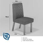 Sala De Jantar 180x90 Lottus Mdf/vidro 6 Cadeiras Bom Pastor