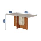 Sala De Jantar 180x90cm 6 Cadeiras Louise/fernanda Wood Cimol