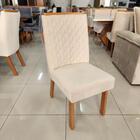 Sala De Jantar 196x90 Karen Mdf/vidro 6 Cadeiras Bom Pastor