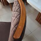 Sala De Jantar 196x90 Mel Mdf/vidro 6 Cadeiras Bom Pastor