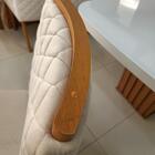 Sala De Jantar 196x90 Mel Mdf/vidro 6 Cadeiras Bom Pastor