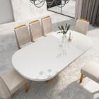 Sala De Jantar 196x90 Mel Mdf/vidro 6 Cadeiras Bom Pastor