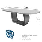 Sala De Jantar 196x90 Mel Mdf/vidro 6 Cadeiras Bom Pastor