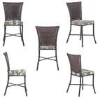 Sala De Jantar 1 Mesa Quadrada Sem Tampo Com 4 Cadeiras Em Al