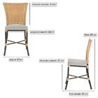 Sala De Jantar 1 Mesa Quadrada Sem Tampo Com 4 Cadeiras Em Al