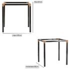 Sala De Jantar 1 Mesa Quadrada Sem Tampo Com 4 Cadeiras Em Al