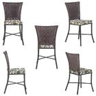 Sala De Jantar 1 Mesa Quadrada Sem Tampo Com 4 Cadeiras Em Al